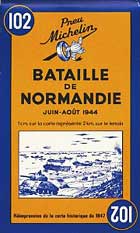 Michelin Battle of Normandy Map No.102 [Facsimile, Folded Map]