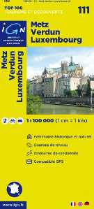 Metz Verdun Luxembourg 111 Map (French Edition)