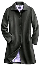 Women's Wool Walking Coat by Lands' End