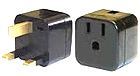 New US to UK 3-prong Travel Outlet Plug Adapter