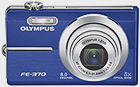 Olympus FE370 8MP Digital Camera with 5x Optical Dual Image Stabilized Zoom (Blue)