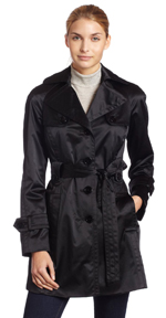Jessica Simpson Women's Satin Trench Rainwear