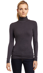 Women's Long Sleeve Cotton Turtleneck by Lands' End