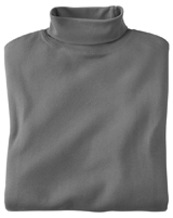 Kingsize Big and Tall Turtleneck Long-Sleeve Cotton Shirt