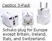 Schuko Continental Europe plug