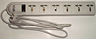 TRIPP LITE SUPER6OMNI Surge Strip 250V German/fr Plug 6 Universal Outlets 6FT Cord 750J. FOR USE IN ANY COUNTRY